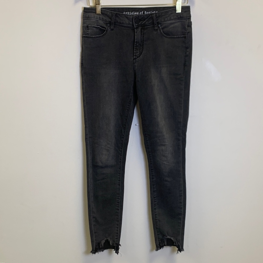 Articles Of Society Women's Charcoal Ankle Jeans